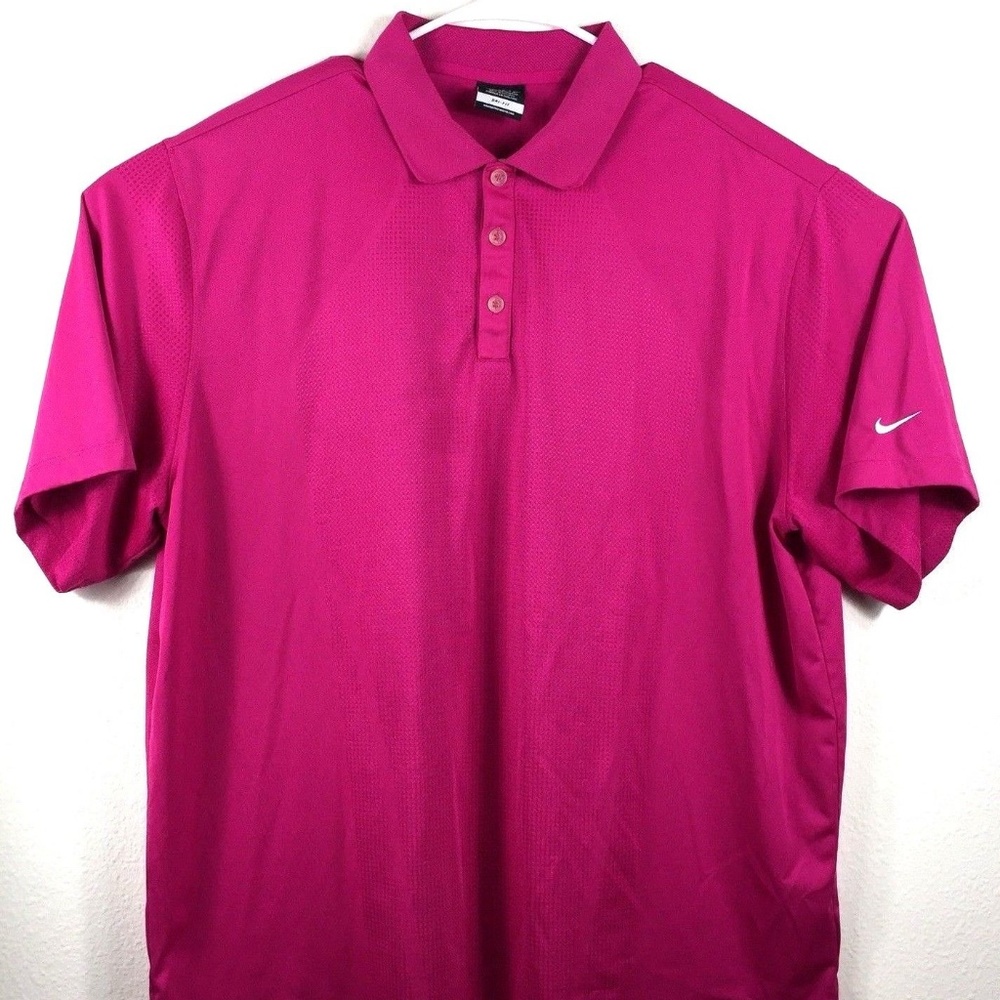 Nike Golf Men's Dri Fit Polo Fuschia XXL